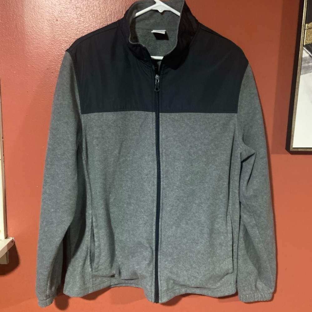 Vintage Starter Grey Fleece Full-Zip Jacket